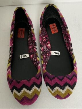 Missoni for Target Purple Chevron Knit Slip-On Flats